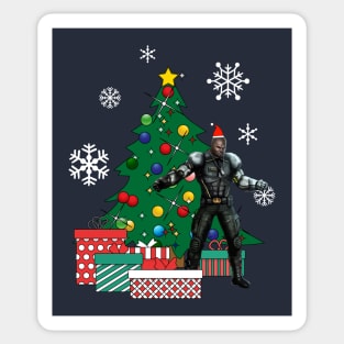 Jax Around The Christmas Tree Mortal Kombat Sticker